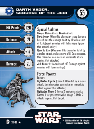 Illustration for article titled Knights of the Old Republic Expansion for the Star Wars Miniatures Game